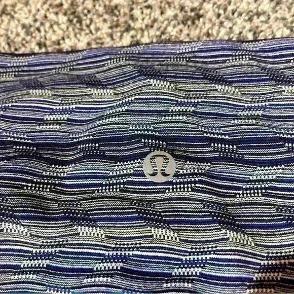 Lululemon Wunder Under Space Dye Twist Sapphire Leggings Size 4 Crop - Picture 10 of 10